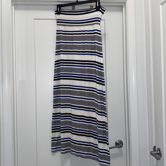 Max Studio Dresses & Skirts - Black, Blue, and White Max Studio Maxi Skirt